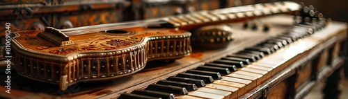 Indian Classical Set Depict a sitar, tabla, and harmonium, reflecting the melodious and rhythmic complexity of Indian classical music