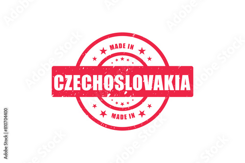 Made In Czechoslovakia Rubber Stamp, stamp with the text