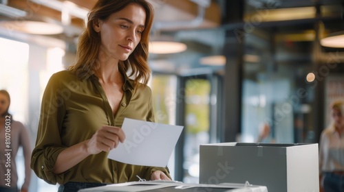 Professional Woman at Her Desk