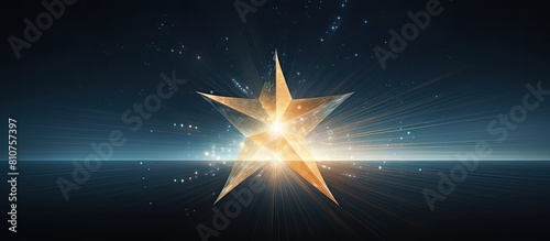 A copy space image of the Christmas star
