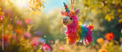 A pinata hanging overhead, ready to be broken open for sweet treats 8K , high-resolution, ultra HD,up32K HD