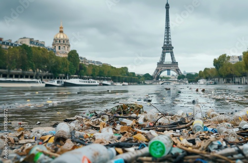 Severe pollution in Paris riverfront