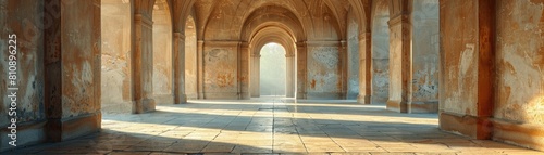 Ancient columns at sunlight.