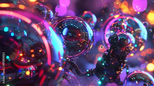 Vivid and colorful, these spheres are mesmerizing.