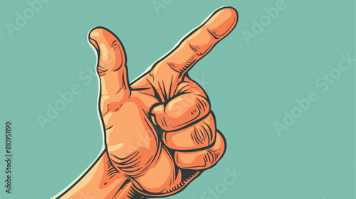 Little finger making a promise sign vector Vector illustration
