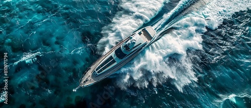 Big speed yacht