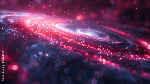 Digital technology orbit future galaxy illustration poster background