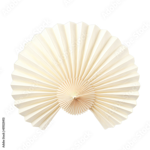 illustration of Paper fan isolated on, Isolated on transparent PNG background, Generative ai