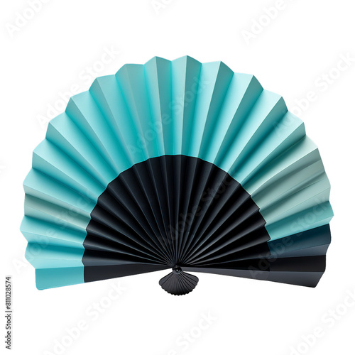 illustration of Paper fan isolated on, Isolated on transparent PNG background, Generative ai
