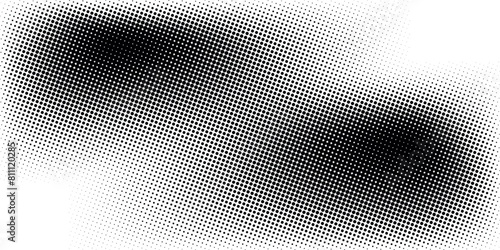 Halftone faded gradient texture. Grunge halftone grit background. White and black sand noise wallpaper. Retro pixilated vector backdrop. vector ilustration