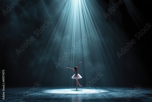 Elegance Illuminated: Solo Ballerina Performance