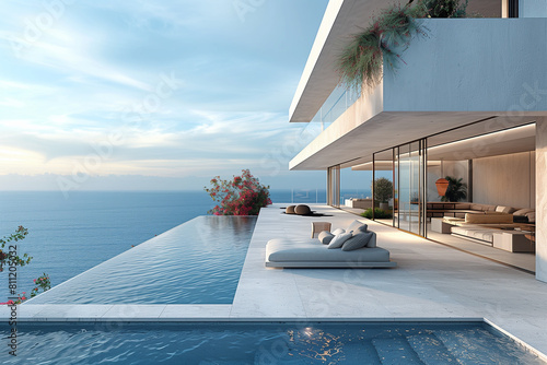 Sleek Oceanfront Villa with Infinity Edge Pool and Stunning Horizon Views