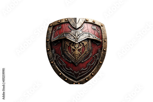 Roman Shield isolated on transparent background.