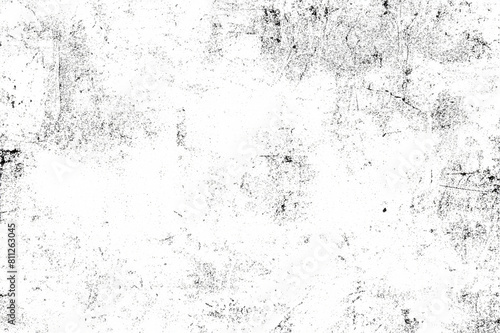 Abstract Grunge Texture Illustration, Distressed Overlay in Black and White Vector