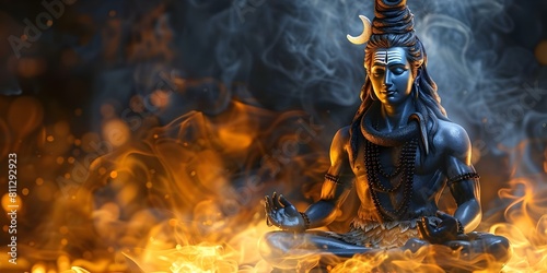 Lord Shiva a prominent deity in Hinduism is worshipped by many sects. Concept Hinduism, Lord Shiva, Worship, Sects, Deity