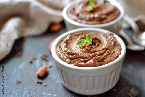 Bowl of Decadence: Indulgent Chocolate Hummus that Fits Your Diet. Perfect for Breakfast, Meal