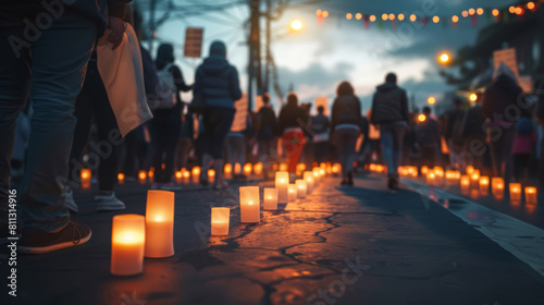 Unity March for Drug Addiction Awareness with Candlelight Vigil