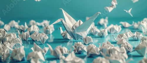 Tap into your creativity to reimagine business practices through the lens of crumpled paper balls and a crane