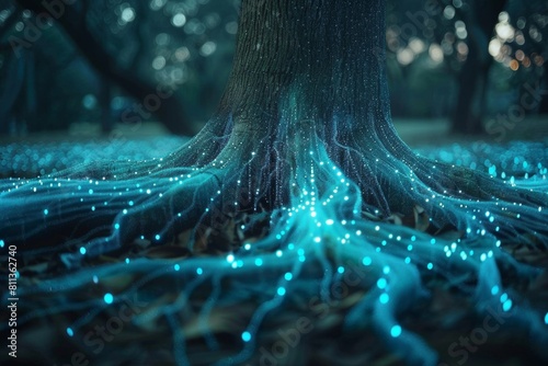 Illuminating tree roots with digital energy