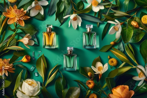 Olfactory journey in perfumery benefits from a bottle during special occasions, paired with scent and glass for romantic, refreshing fragrance and scent creation