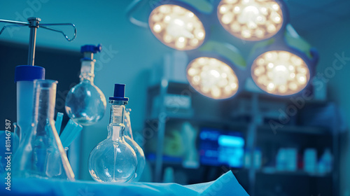 Surgical light in the operating room