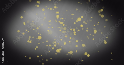 Image of light spots over black background