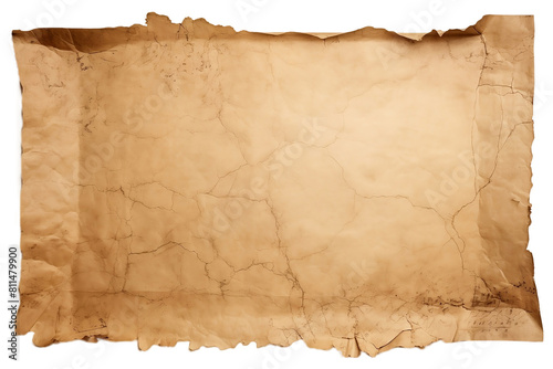 Weathered parchment evokes ancient tales.