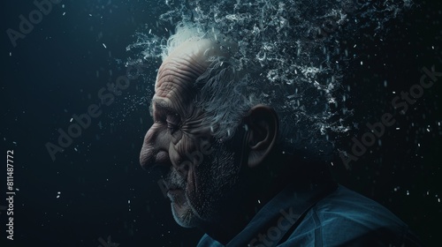 A web banner powered by Generative AI technology emerges, marking World Alzheimer's Month with a visual narrative of memory's ebb and flow