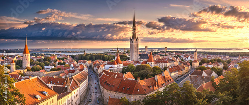 Sunset over the Old Town