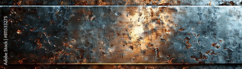 Rusted metal texture with a blueish tint.