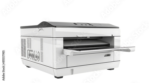 Business laser printer isolated on transparent background 