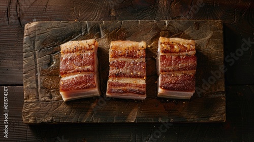 Pork belly separated from other cuts
