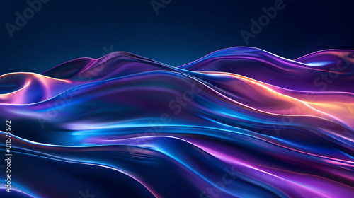 3D rendering wavy line texture, abstract kv main visual business PPT background