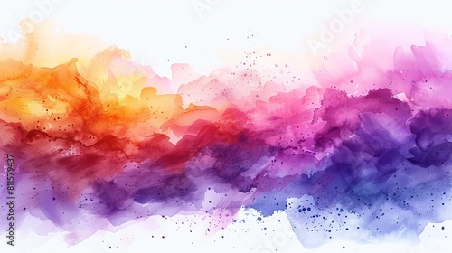 Celebrate the vibrant water color festival with spring and is celebrated with a splash of colors, music, dance Colorful pastel drawing paper texture, for greeting poster design art wallpaper
