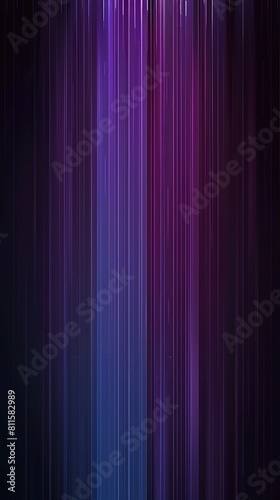 An elegant column of deep purple and blue plexus lines flowing vertically on a dark background, ideal for a layout with a large text area positioned at the top for key information or titles