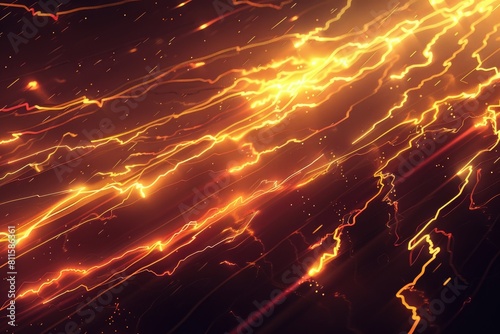 Glowing electric lightning, abstract energy background. 