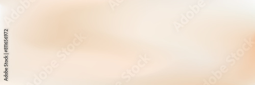 Soft vector gradient background. Light brown gradation. Cream texture blurred neutral banner. Warm pearl silk backdrop. Luxurious wavy aesthetic backdrop in soft light nude beige colors