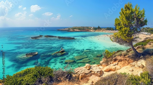 Nissi beach cyprus paradise of white sands and turquoise waters for relaxing and family holidays