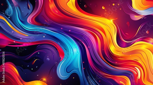 Enchanting abstract colorful visuals for product marketing