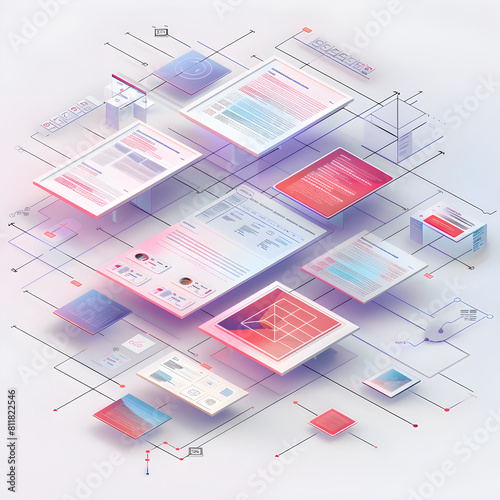 Sophisticated Illustration of UX Information Architecture and User Interactivity