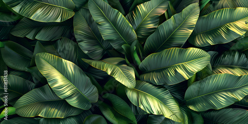 Wild Wonder: Tropical Foliage on a Naughty Nature Canvas"