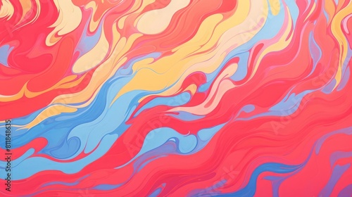 swirling colors in a fluid acrylic painting