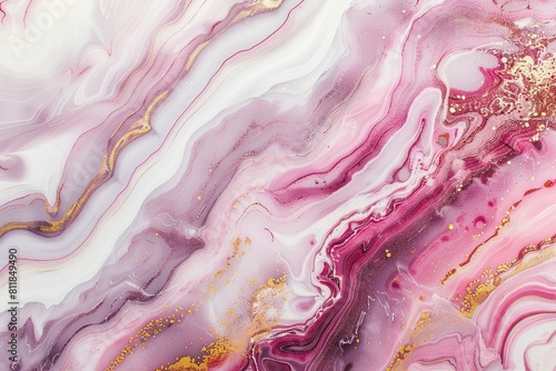 Weißer Marmor rosa durchzogen mit goldenen Akzenten, nahtloser Hintergrund 