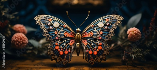 Macro Beauty Unveiled: Captivating Close-Up of Intricate Butterfly Patterns in Stunning Detail, Nature's Artistry Revealed in Exquisite Wings