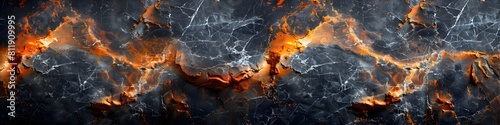 Dramatic Cracked Marble Texture with Intricate Black and Brown Patterns for Premium Backgrounds and Designs