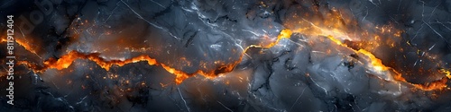 Dramatic Fiery Marble Texture with Intense Volcanic Eruption Background