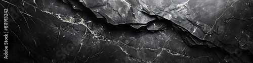 Elegant and Dramatic Marble Texture Background in Monochrome Tones