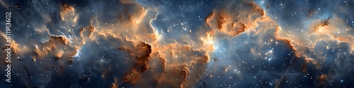 Captivating Cosmic Marble Texture Conjures Celestial Grandeur in Immersive Digital Backdrop