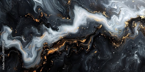Captivating Marble Swirls:A Dramatic and Sophisticated Abstract Backdrop for Design,Art,and Photography