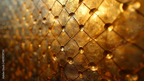 Stunning Golden Background with Repeating Geometric Patterns for High-End Designs